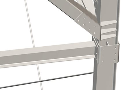 Screw‐fixable, extremely rigid structure.